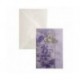 Invitatie cu floricele si inimioare, mov 01.60.009