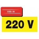 Autocolant vertical 220 v