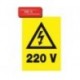 Autocolant orizontal 220 v
