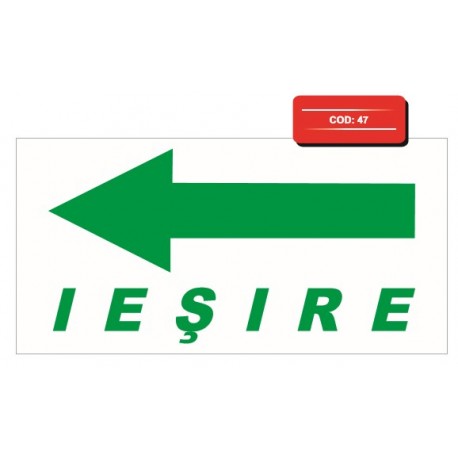 Autocolant iesire stanga