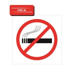 Autocolant fumatul interzis tip 3