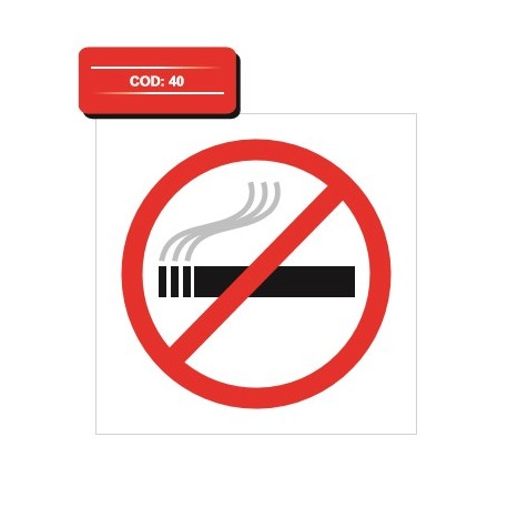 Autocolant fumatul interzis tip 3