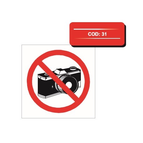 Autocolant interzis fotografiatul