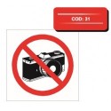 Autocolant interzis fotografiatul