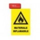 Autocolant materiale inflamabile