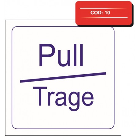 Autocolant trage