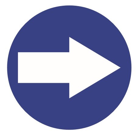 Autocolant indicator dreapta