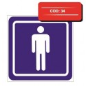 Autocolant wc barbati