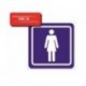Autocolant wc femei