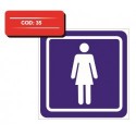 Autocolant wc femei