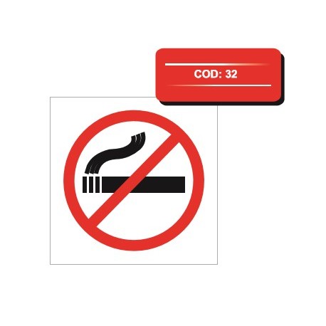 Autocolant fumatul interzis tip 4