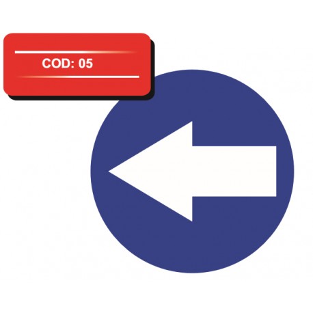 Autocolant indicator stanga