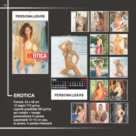 Calendar cu tematica eroticii