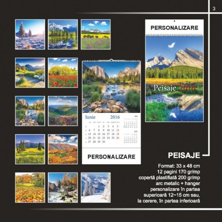 Calendar cu peisaje inflorite
