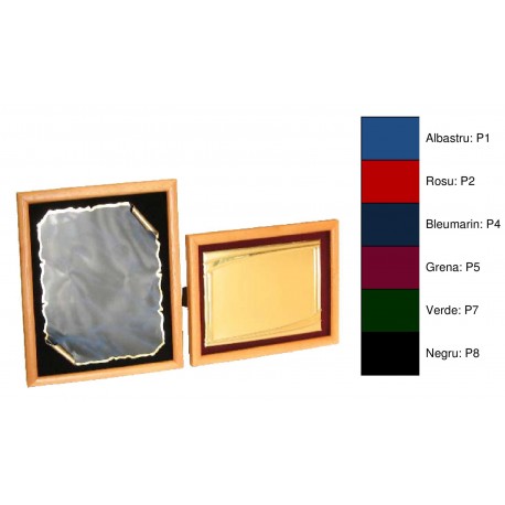 Suporti din plus cu rama din lemn pentru plachete