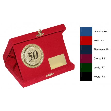 Casete din pluș cu trepied pentru medalii si placute 2