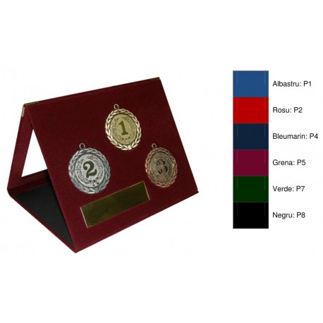 Mape din plus cu fereastra din stiplex si trepied, pentru medalii si placute