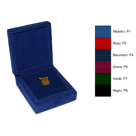 Casete din pluș cu suport pentru insigna